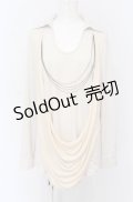 Rozen Kavalier / シャツレイヤードチェーン付きトップス  アイボリー O-25-04-13-031-OO-TO-IG-OS