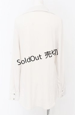 画像2: Rozen Kavalier / シャツレイヤードチェーン付きトップス  アイボリー O-25-04-13-031-OO-TO-IG-OS