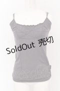 OZZ ANGELO / ギャザーキャミソール  グレー系 O-25-04-13-035-OO-TO-IG-OS