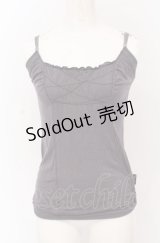 OZZ ANGELO / ギャザーキャミソール  グレー系 O-25-04-13-035-OO-TO-IG-OS