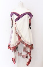 画像1: Qutie Frash / 後ろロングオフショル着物カーディガン  ピンク O-25-04-14-042-QU-TO-OW-OS (1)
