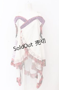 画像1: Qutie Frash / 後ろロングオフショル着物カーディガン  ピンク O-25-04-14-042-QU-TO-OW-OS