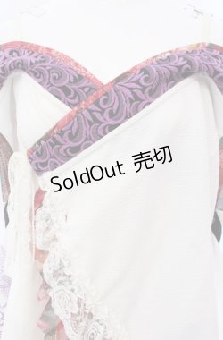 画像2: Qutie Frash / 後ろロングオフショル着物カーディガン  ピンク O-25-04-14-042-QU-TO-OW-OS