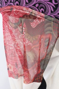 画像4: Qutie Frash / 後ろロングオフショル着物カーディガン  ピンク O-25-04-14-042-QU-TO-OW-OS