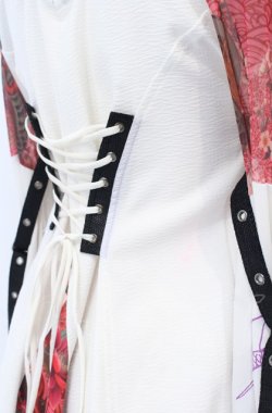 画像8: Qutie Frash / 後ろロングオフショル着物カーディガン  ピンク O-25-04-14-042-QU-TO-OW-OS