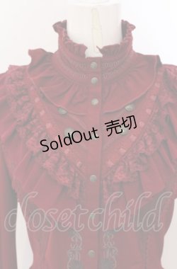 画像2: Ozz oneste / Spring Rose Carol カットブラウス  ワイン O-25-04-14-047-OO-BL-OW-OS