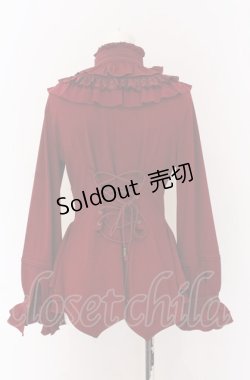 画像3: Ozz oneste / Spring Rose Carol カットブラウス  ワイン O-25-04-14-047-OO-BL-OW-OS