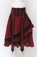 Ozz oneste / Spring Rose Carol アシメスカート  ワイン O-25-04-14-049-OO-SK-OW-OS
