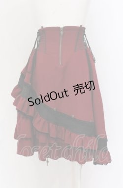 画像5: Ozz oneste / Spring Rose Carol アシメスカート  ワイン O-25-04-14-049-OO-SK-OW-OS
