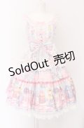 Angelic Pretty / Toy's Donut Diner エプロンドレスSet ジャンパースカート単品  サックス O-25-04-14-007-AP-OP-OW-OS