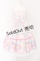 Angelic Pretty / Toy's Donut Diner エプロンドレスSet ジャンパースカート単品  サックス O-25-04-14-007-AP-OP-OW-OS