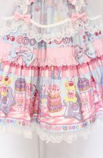 画像3: Angelic Pretty / Toy's Donut Diner エプロンドレスSet ジャンパースカート単品  サックス O-25-04-14-007-AP-OP-OW-OS (3)