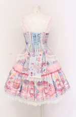 画像5: Angelic Pretty / Toy's Donut Diner エプロンドレスSet ジャンパースカート単品  サックス O-25-04-14-007-AP-OP-OW-OS (5)