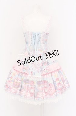 画像5: Angelic Pretty / Toy's Donut Diner エプロンドレスSet ジャンパースカート単品  サックス O-25-04-14-007-AP-OP-OW-OS
