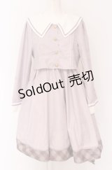 Amavel / Check Ribbon Setup風セーラーワンピース F ラベンダー O-25-04-14-010-CA-OP-OW-OS