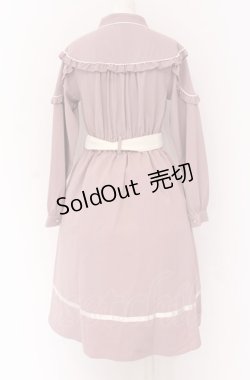 画像2: axes femme / プチフリルロングワンピース F ピンク O-25-04-14-012-AX-OP-OW-OS