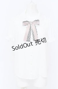 Ank Rouge / リボンタックブラウス M シロ O-25-04-14-014-CA-BL-OW-OS