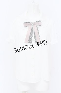 画像1: Ank Rouge / リボンタックブラウス M シロ O-25-04-14-014-CA-BL-OW-OS