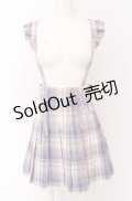 Secret Honey / レースアッププリーツ吊りスカート  ラベンダー O-25-04-14-018-CA-SK-OW-OS