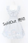 Amavel / Princess Afternoon tea Party ジャンパースカート F サックス O-25-04-14-003-CA-OP-OW-OS
