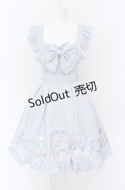 画像1: Amavel / Princess Afternoon tea Party ジャンパースカート F サックス O-25-04-14-003-CA-OP-OW-OS