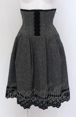 画像1: EXCENTRIQUE / タック・スカートコルセット  グレー O-25-04-14-026-EL-SK-OW-ZT625 (1)