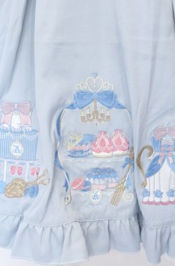 画像2: Amavel / Princess Afternoon tea Party ジャンパースカート F サックス O-25-04-14-003-CA-OP-OW-OS