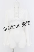 Jamie エーエヌケー / チェーンクロップドブラウス M シロ O-25-04-14-032-LO-BL-OW-OS