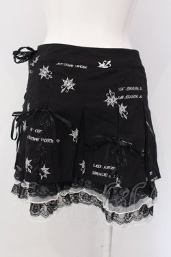 画像3: FRILL / オリジナルプリントプリーツ巻きスカート  ブラック×ホワイト O-25-04-15-031-HN-SK-IG-OS