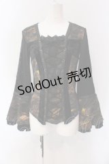 Ozz On / レースアップ異素材ニット  ブラック O-25-04-15-033-OO-TO-IG-OS
