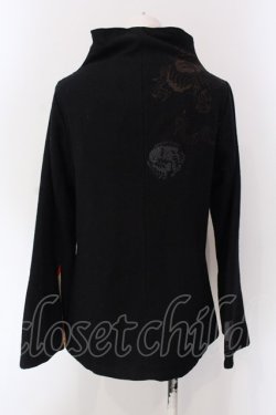 画像3: gouk / プリントショートジャケット  ブラック×裏地レッド O-25-04-15-036-GO-JA-IG-OS
