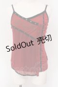 Ozz Croce / ホックデザインキャミソール  レッド O-25-04-15-041-OO-TO-IG-OS