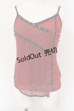 画像1: Ozz Croce / ホックデザインキャミソール  レッド O-25-04-15-041-OO-TO-IG-OS