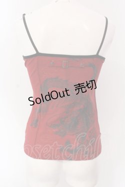 画像4: Ozz Croce / ホックデザインキャミソール  レッド O-25-04-15-041-OO-TO-IG-OS