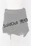 Ozz Croce / チェーン付レイヤードスカート  レッド×ブラック O-25-04-15-042-OO-SK-IG-OS