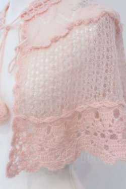 画像2: BABY,THE STARS SHINE BRIGHT / 透かし編みモヘアケープ  ピンク O-25-04-15-046-BA-TO-IG-OS