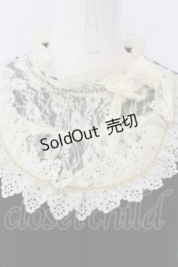 画像2: axes femme / レースヨークカットソー  クロ×アイボリー O-25-04-15-048-AX-TO-IG-OS