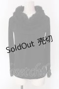 axes femme / シャギーネックカットソー  クロ O-25-04-15-050-AX-TO-IG-OS