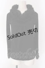 axes femme / シャギーネックカットソー  クロ O-25-04-15-050-AX-TO-IG-OS