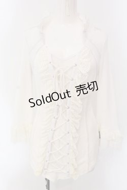画像1: Ozz Croce / レースアップニットソー  オフシロ O-25-04-15-054-OO-TO-IG-OS