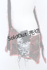kikou / レースアップショルダーバッグ  ブラック×レッド O-25-04-15-1001-GO-BG-IG-OS