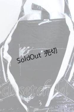 画像2: h.NAOTO / オリジナルプリントトートバッグ  ブラック×ホワイト O-25-04-15-1005-HN-BG-IG-OS