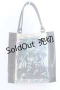 Jean Paul GAULTIER / サタントートバック  ブラック×アイボリー×グリーン O-25-04-15-1007-GO-BG-IG-OS