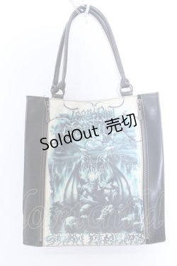 画像1: Jean Paul GAULTIER / サタントートバック  ブラック×アイボリー×グリーン O-25-04-15-1007-GO-BG-IG-OS
