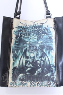 画像2: Jean Paul GAULTIER / サタントートバック  ブラック×アイボリー×グリーン O-25-04-15-1007-GO-BG-IG-OS