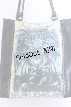 画像2: Jean Paul GAULTIER / サタントートバック  ブラック×アイボリー×グリーン O-25-04-15-1007-GO-BG-IG-OS