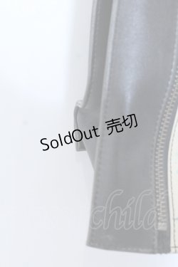 画像3: Jean Paul GAULTIER / サタントートバック  ブラック×アイボリー×グリーン O-25-04-15-1007-GO-BG-IG-OS