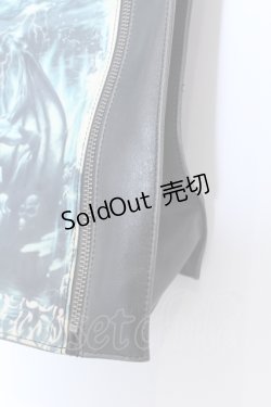 画像4: Jean Paul GAULTIER / サタントートバック  ブラック×アイボリー×グリーン O-25-04-15-1007-GO-BG-IG-OS