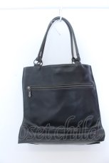 画像5: Jean Paul GAULTIER / サタントートバック  ブラック×アイボリー×グリーン O-25-04-15-1007-GO-BG-IG-OS (5)