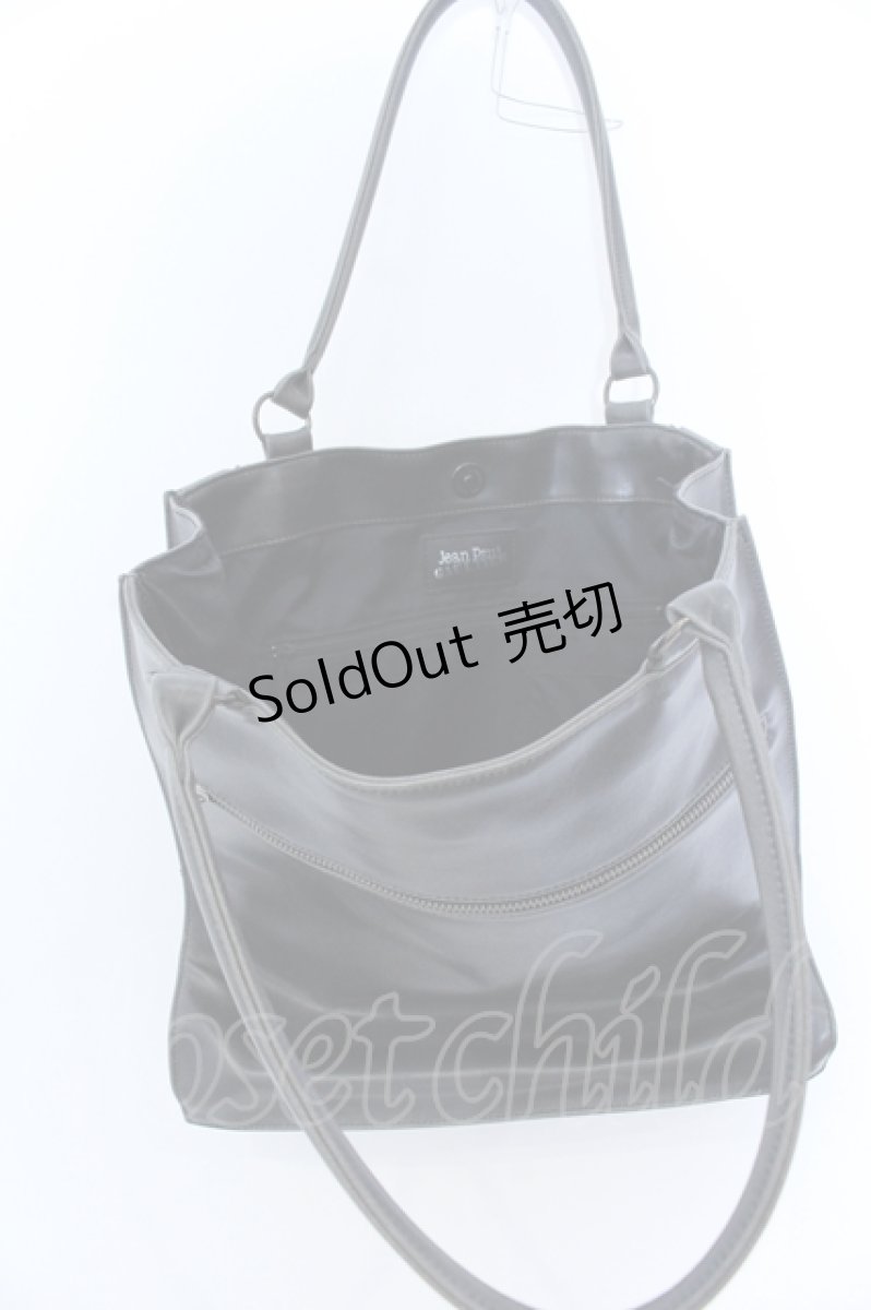 画像6: Jean Paul GAULTIER / サタントートバック  ブラック×アイボリー×グリーン O-25-04-15-1007-GO-BG-IG-OS (6)